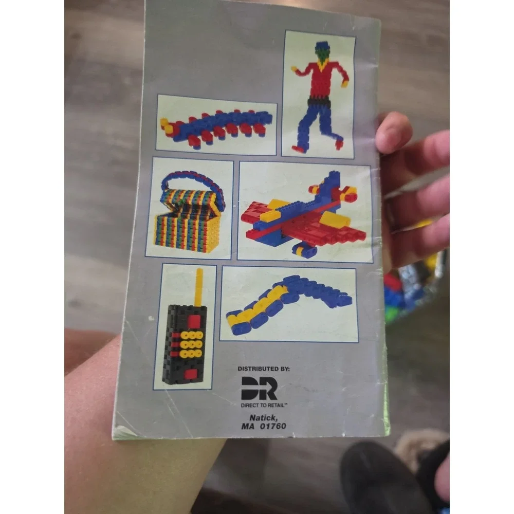 Vintage HUGE Better Blocks 90s Building Blocks And  Book Ideas Over 760 Peaces